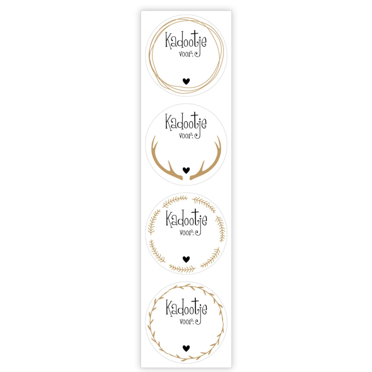 stickermix kerst kadootje voor krans