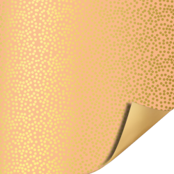 kadopapier dots peach goud