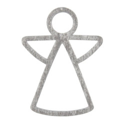 houten engel open zilver