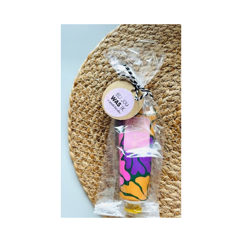 Kadosetje - Bij jou was ik in goede handen - handcreme bloemen warme kleuren