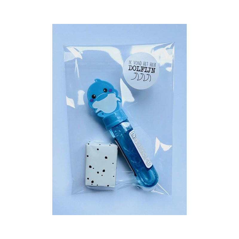 traktatie dolfijn bellenblaas