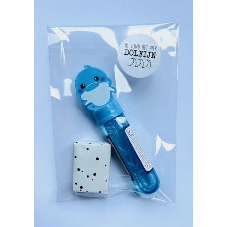 traktatie dolfijn bellenblaas