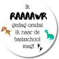 sticker dino basisschool