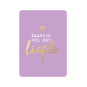 kaartje vol liefde lila