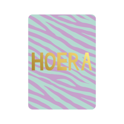 kaart hoera mint lila