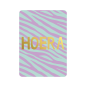 kaart hoera mint lila