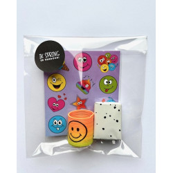 traktatie smiley stickers springveer