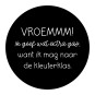 sticker vroemmm kleuterklas zwart