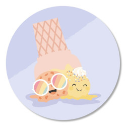 sticker ijsje zonnebril