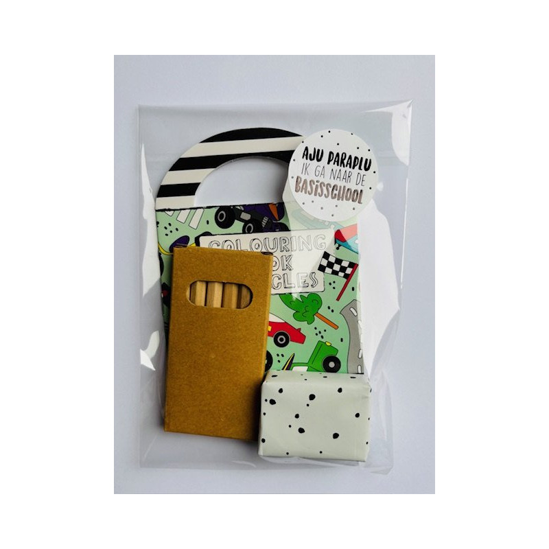 traktatie voertuigen kleurboekje