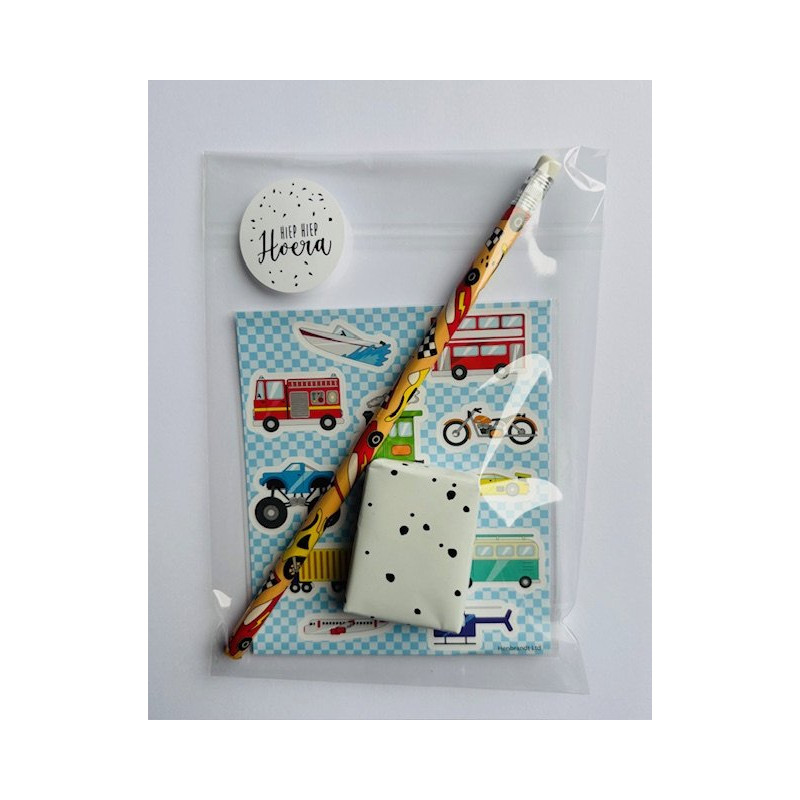 traktatie voertuigen stickers