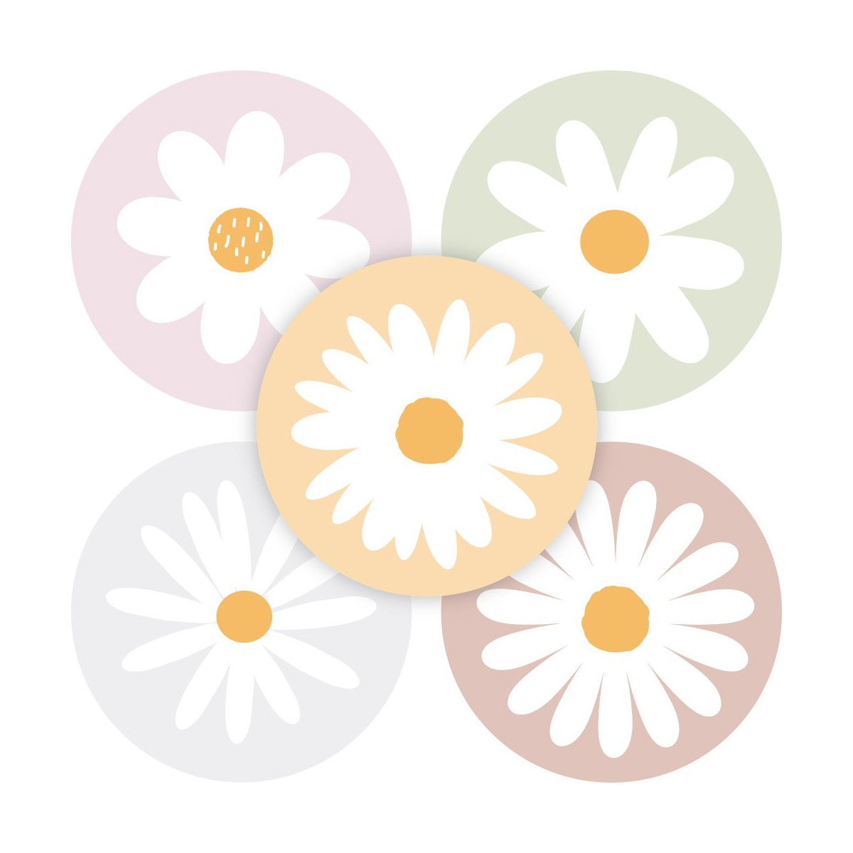 stickermix madeliefjes