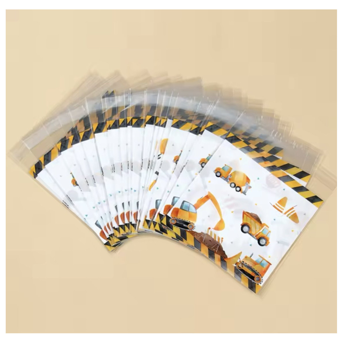 traktatiezakje bouwvoertuigen