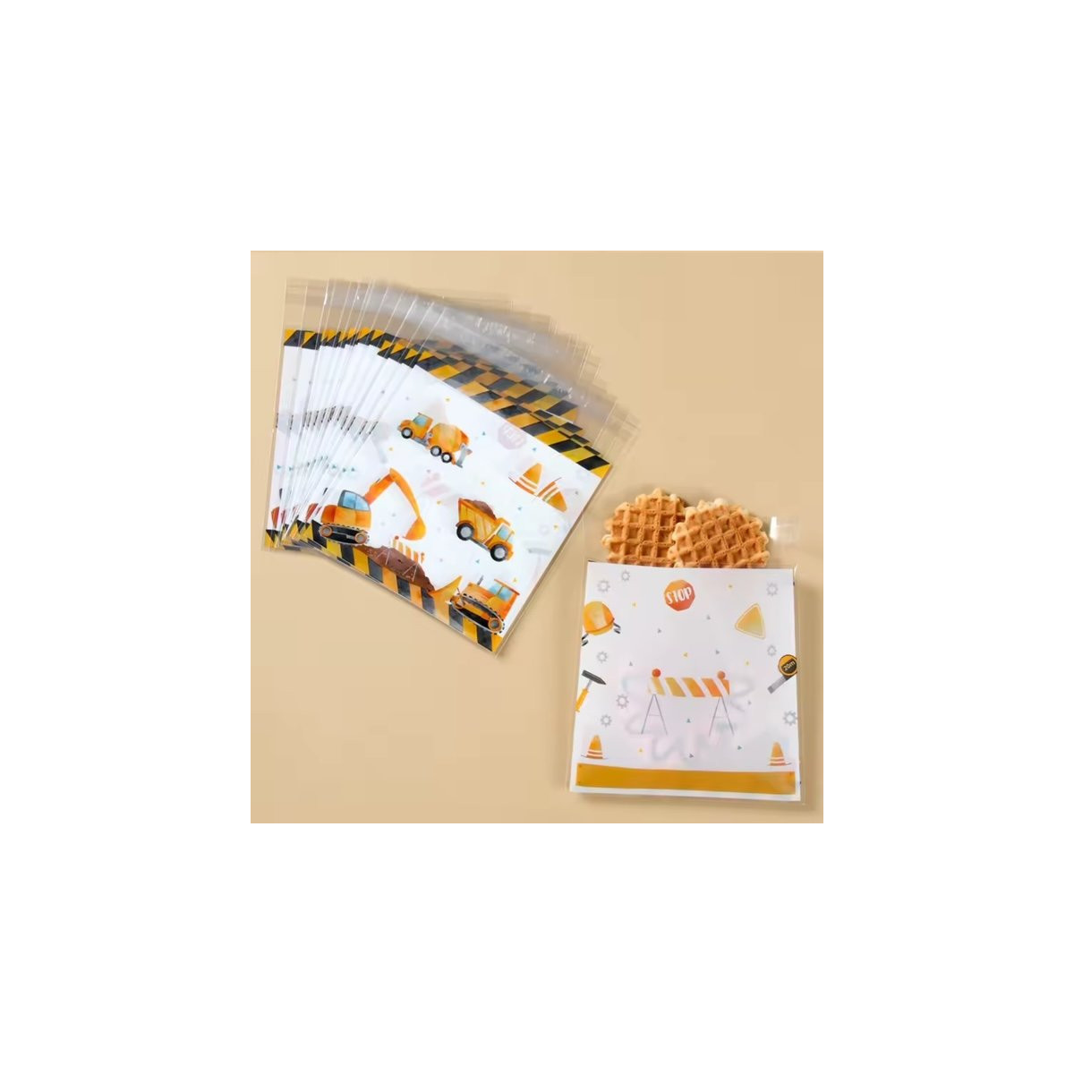 traktatiezakje bouwvoertuigen