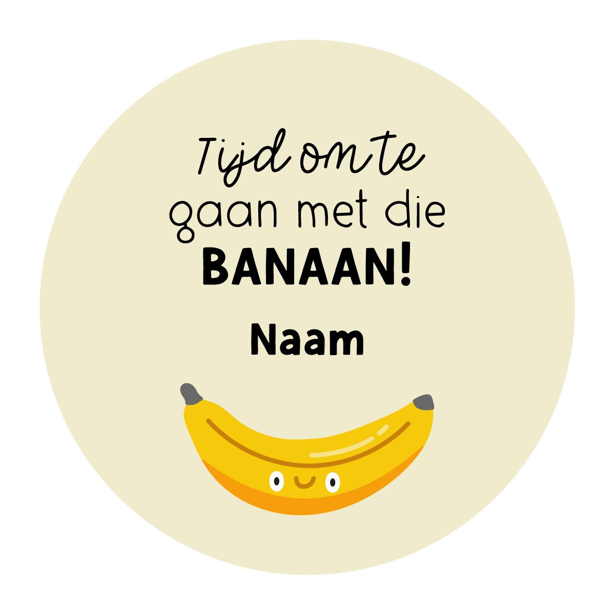 gepersonaliseerd banaan