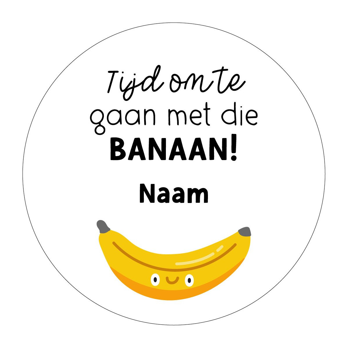 gepersonaliseerd banaan