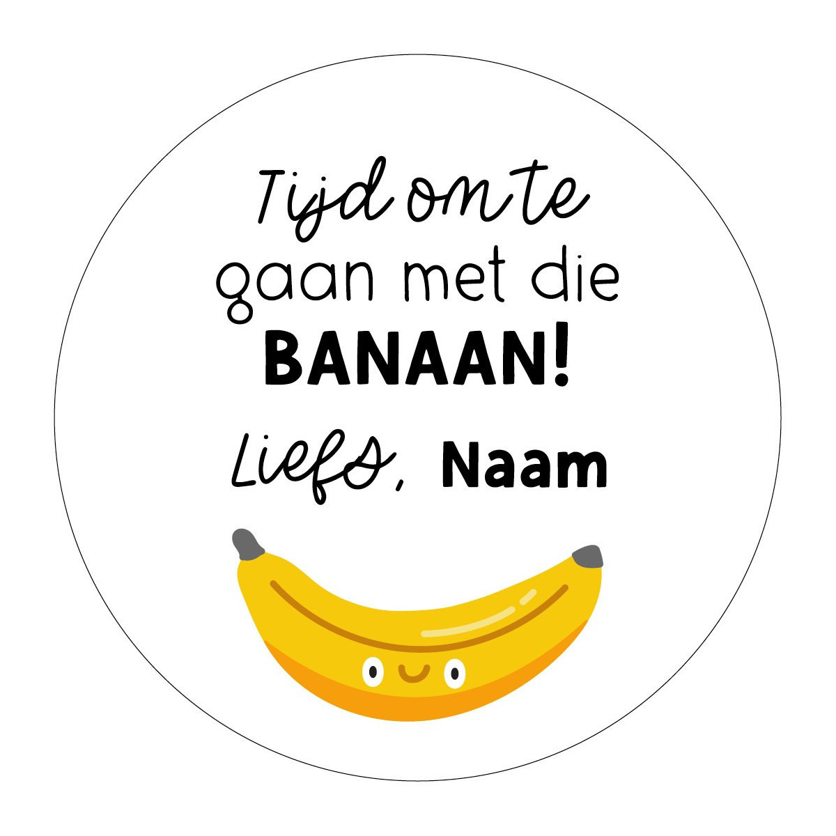 gepersonaliseerd banaan