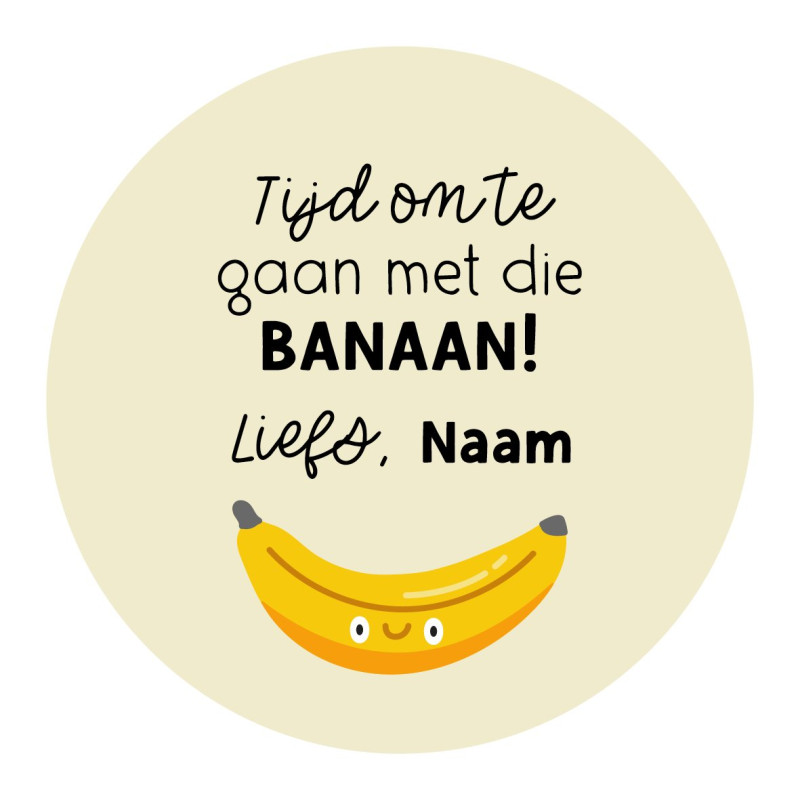 gepersonaliseerd banaan