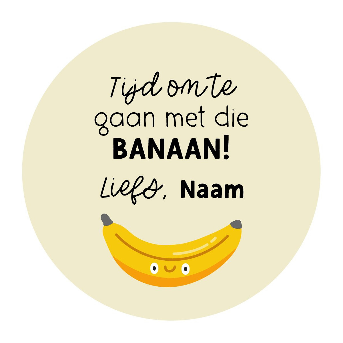 gepersonaliseerd banaan