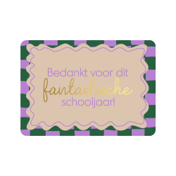 kaart fantastische schooljaar groen