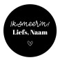 gepersonaliseerd smeer liefs