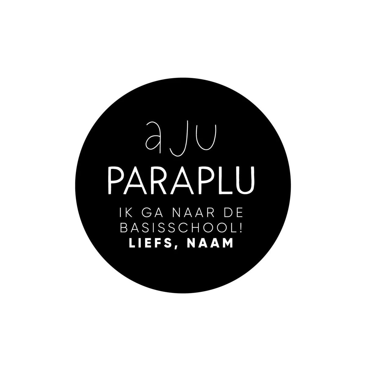 gepersonaliseerd aju paraplu basisschool