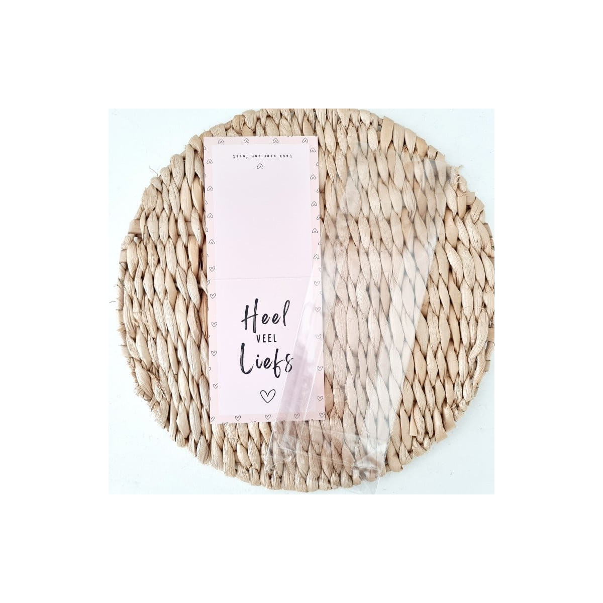 feestzakje roze veel liefs