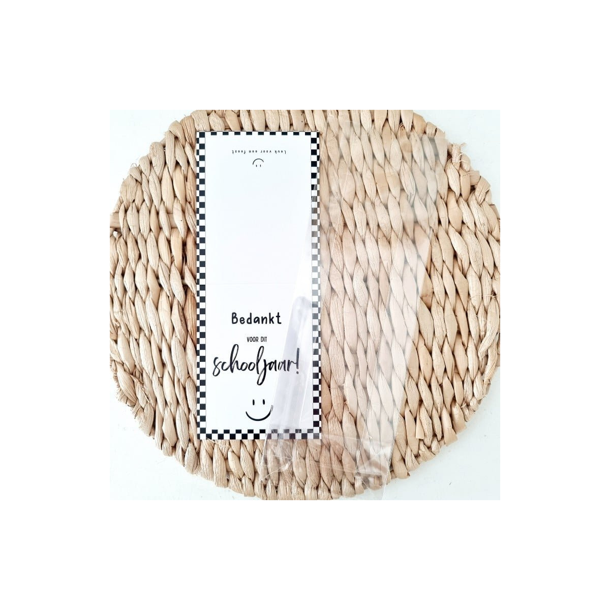 feestzakje huls bedankt voor dit schooljaar zwart