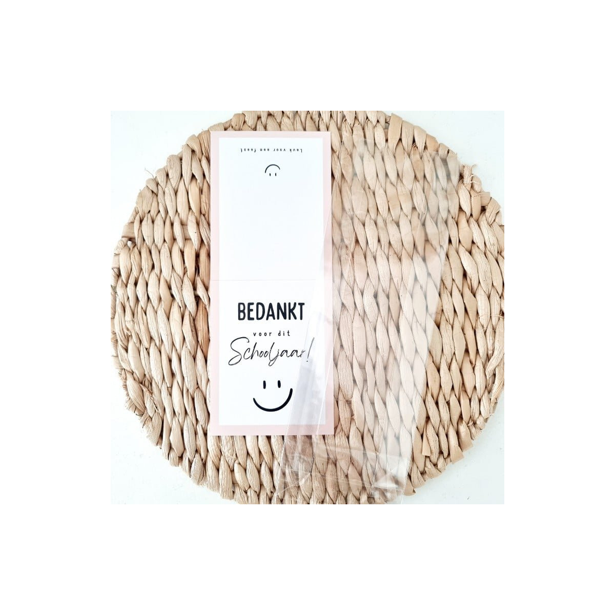 feestzakje huls bedankt voor dit schooljaar roze