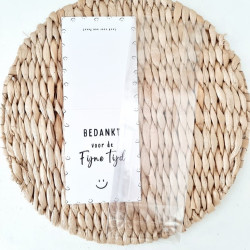 feestzakje bedankt fijne tijd