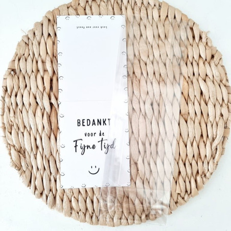 feestzakje bedankt fijne tijd