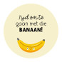 sticker tijd om te gaan banaan