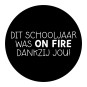 sticker schooljaar on fire