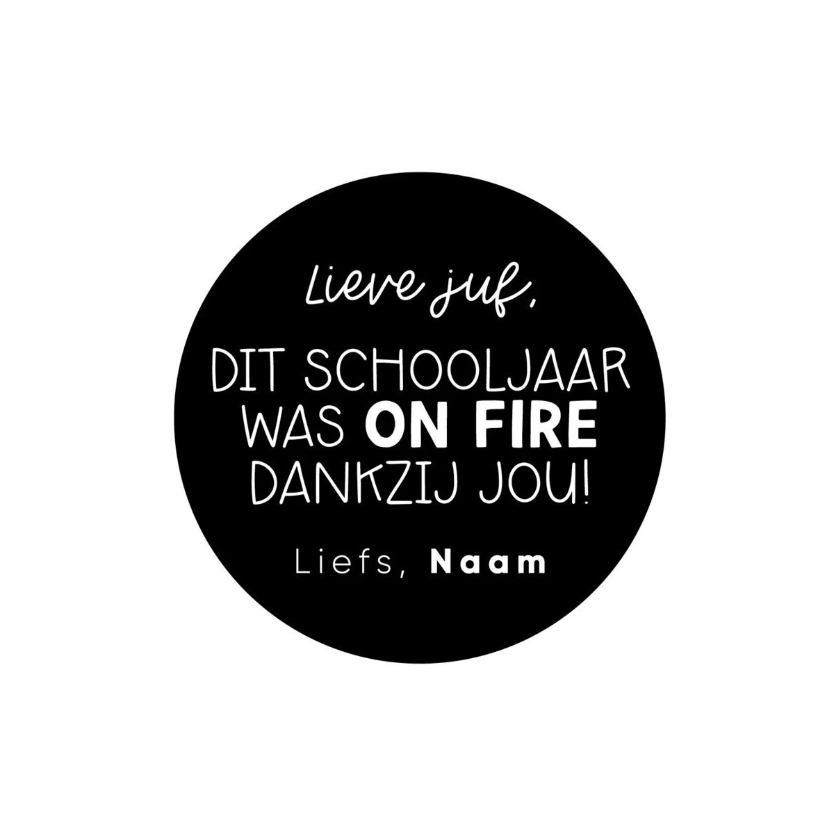 gepersonaliseerd on fire schooljaar